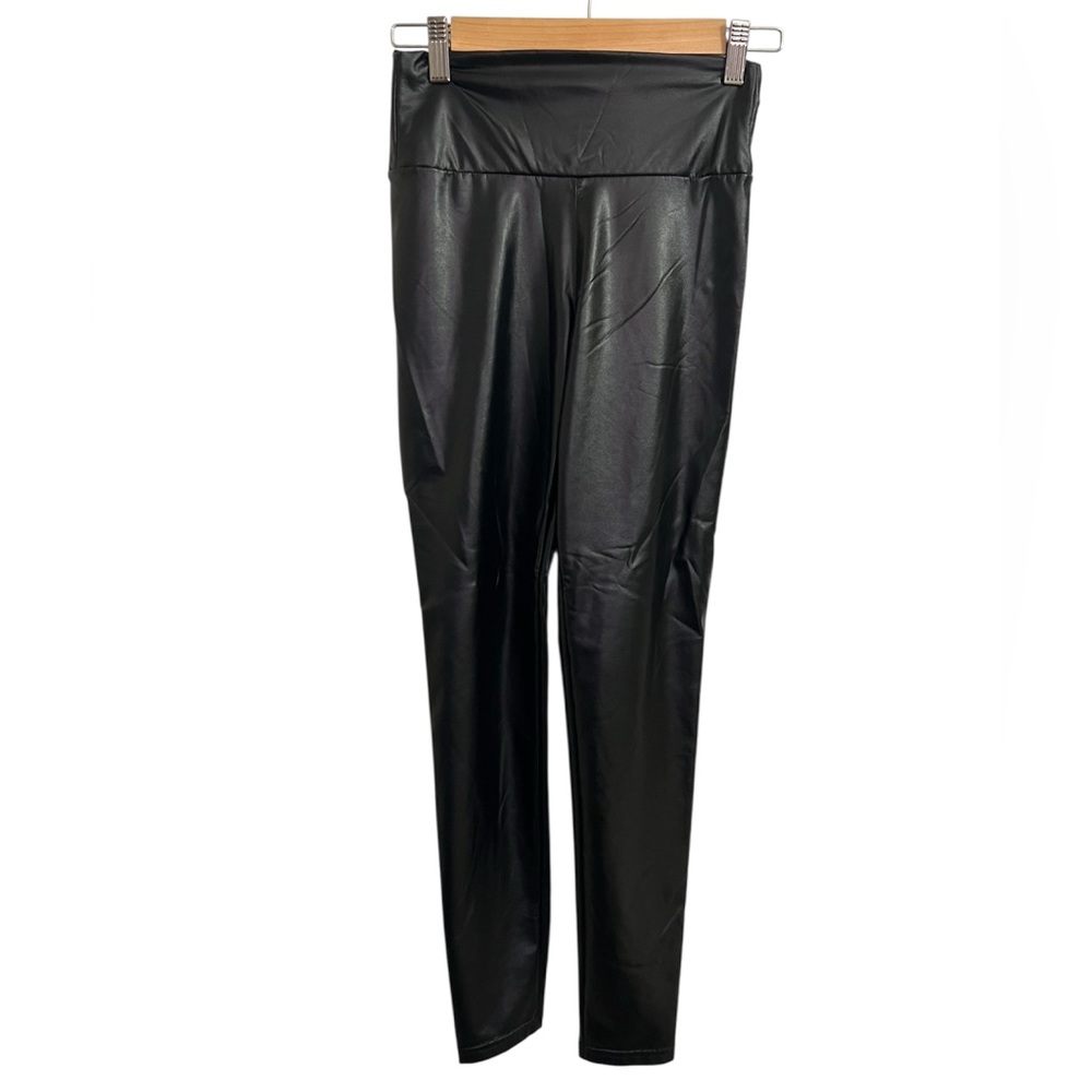 Black Faux Leather Leggings